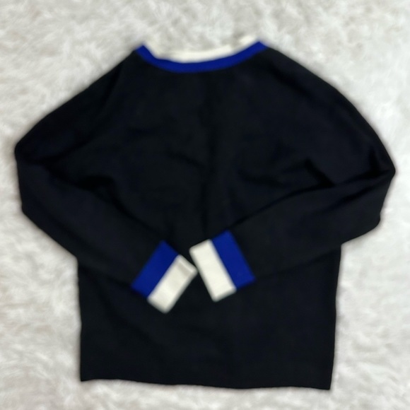 NWT Court & Rowe Women’s Button Down Cardigan Sweater Black and Blue Size Small - Picture 4 of 8